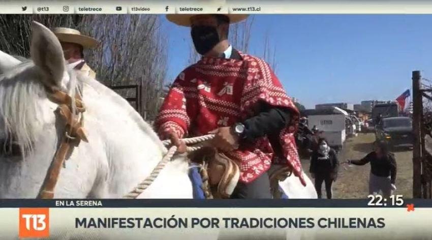 [VIDEO] Manifestación por tradiciones chilenas