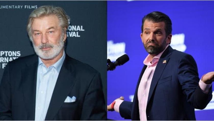 "Alec Baldwin mata a la gente": Hijo de Trump vende poleras mofándose de muerte en rodaje de "Rust"