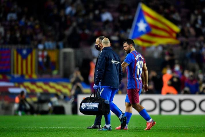 Agüero se someterá a examen cardíaco tras sufrir dolores en el pecho en partido del Barcelona