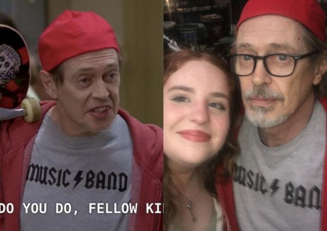 Steve Buscemi se disfraz del meme de s mismo para dar dulces