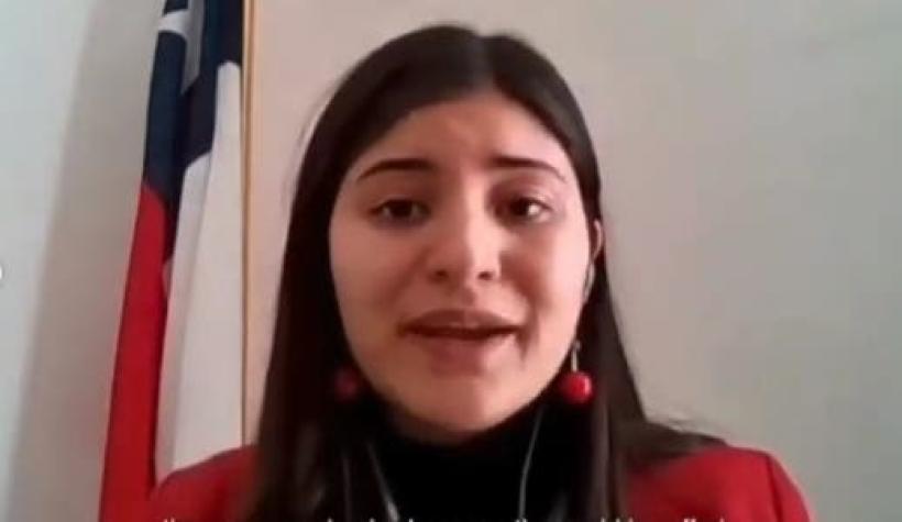 Joven chilena emplaza a los líderes mundiales en la COP26: "En sus manos están nuestras vidas"