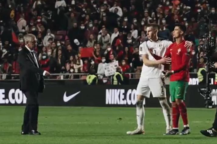 El enojo de Cristiano Ronaldo con su DT tras derrota que dejó a Portugal en el repechaje para Qatar