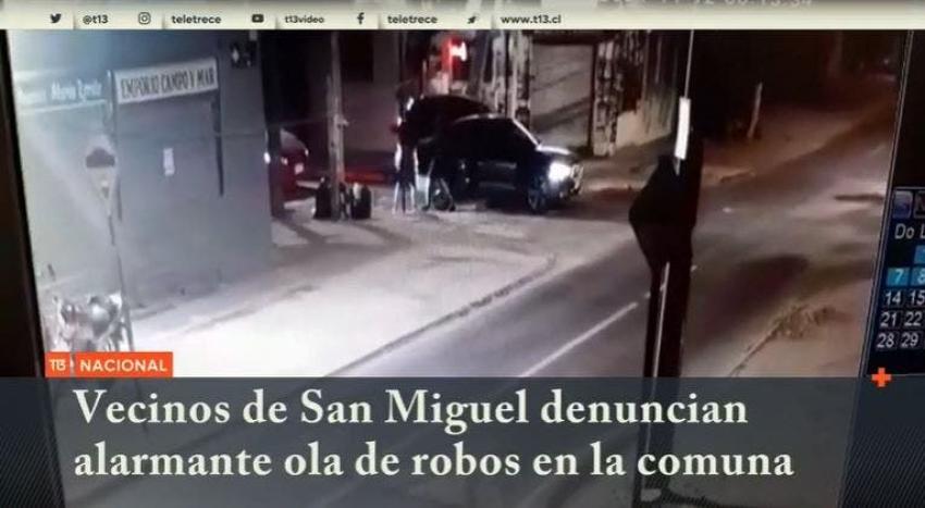 [VIDEO] Vecinos de San Miguel alarmados por ola de robos en la comuna