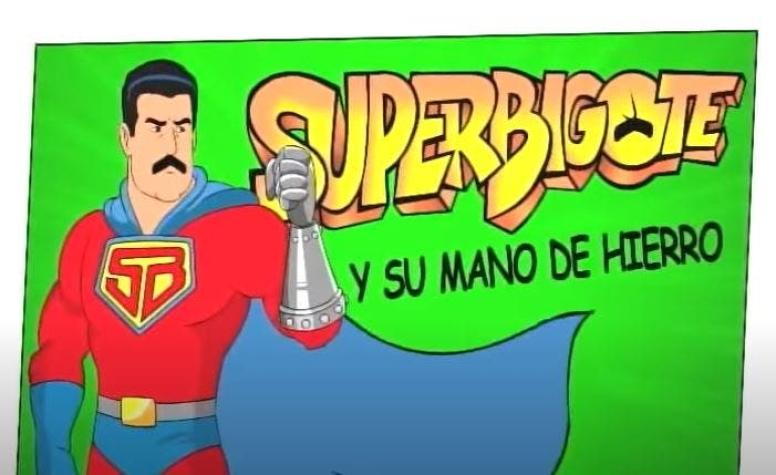 "Súper Bigote": La caricatura venezolana que muestra a Maduro como un héroe que combate al imperio