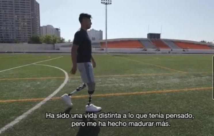 [VIDEO] La historia del ex futbolista Santiago Poblete: Retornó a la cancha tras perder sus piernas