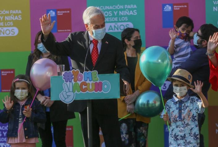 Piñera dio inicio a vacunación de menores entre los 3 y 5 años: "La vacuna es segura y eficaz"