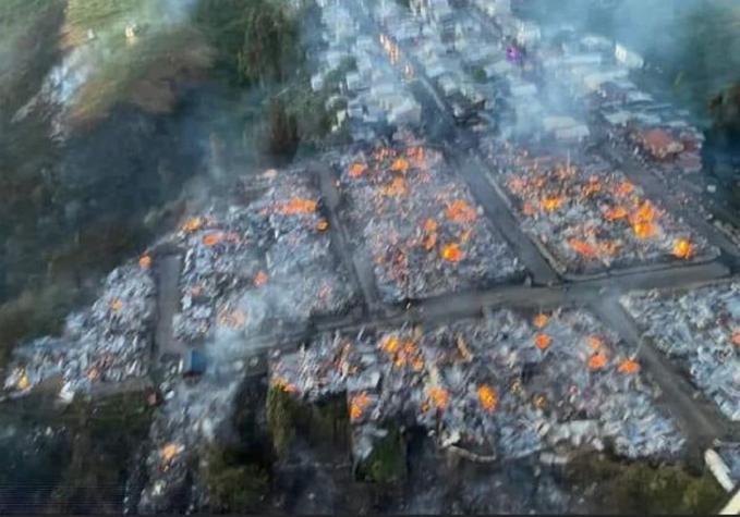 Alcalde de Castro habilita albergues y centro de acopio tras incendio que afectó a más de 140 casas