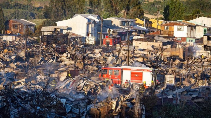 "Levantemos Castro": Inician campañas para ayudar a familias afectadas por incendio forestal