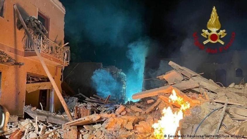 Cuatro muertos y cinco desaparecidos tras el derrumbe de un edificio en Sicilia