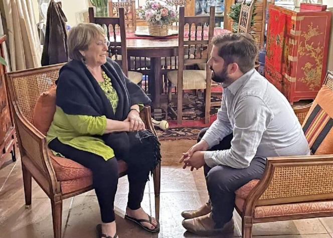 Revelan imagen del encuentro entre Michelle Bachelet y Gabriel Boric