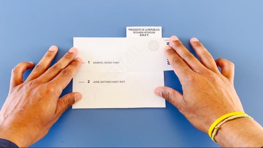 Elecciones en Chile: Cómo doblar el voto de segunda vuelta Elecciones en Chile: Cómo doblar el voto de segunda vuelta