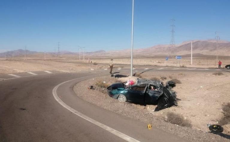 Accidente de tránsito en Copiapó deja cuatro personas fallecidas