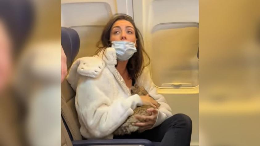 [VIDEO] La inesperada verdad tras el viral de una mujer que "amamantó" a un gato en un avión