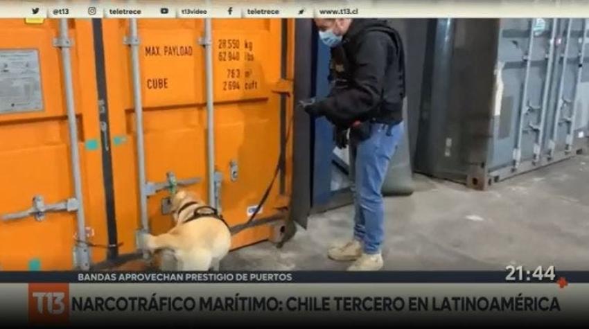 [VIDEO] Puertos chilenos están en la mira del narcotráfico marítimo