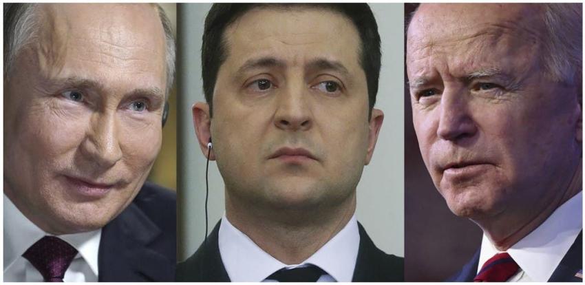 Biden dice al presidente de Ucrania que EEUU "responderá con decisión" si Rusia la invade