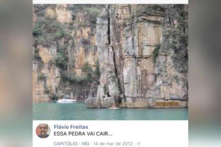 “Esta piedra caerá": Turista “predijo” derrumbe de roca gigante en Brasil hace 10 años