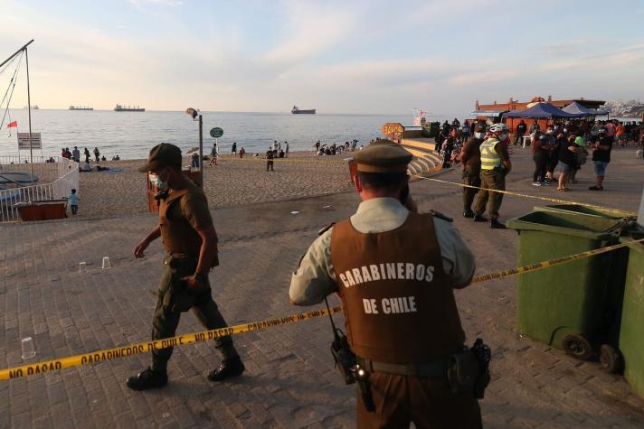 Hombre fue asesinado a disparos en playa El Sol de Viña del Mar
