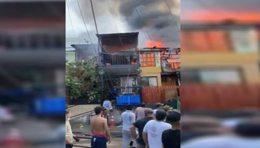 Al menos seis viviendas afectadas por nuevo incendio en Iquique