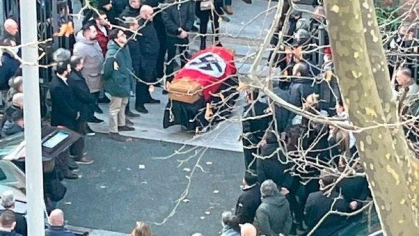 Indignación en Roma por bandera nazi en un funeral católico