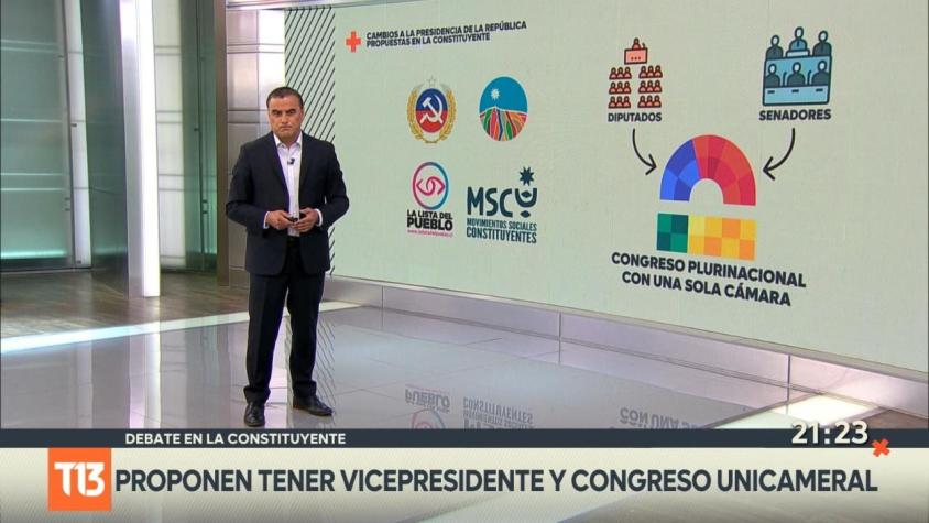 [VIDEO] Debate en la Constituyente: Proponen tener vicepresidente y Congreso unicameral