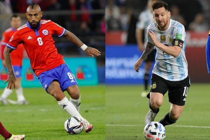 ¿Quién pierde más: Chile sin Vidal o Argentina sin Messi? El "King" lidera importante registro ¿Quién pierde más: Chile sin Vidal o Argentina sin Messi? El "King" lidera importante registro