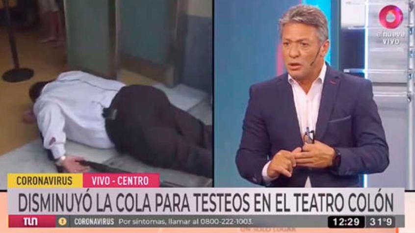 “Perdón…”: Periodista se desmayó en vivo por ola de calor en Argentina