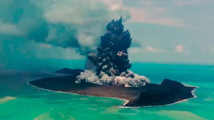 [VIDEO] Satélites captaron la erupción del volcán submarino Tonga desde el espacio