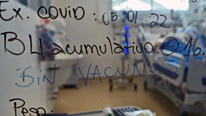 Un 63% de los pacientes UCI por COVID-19 no cuentan con su vacunación al día