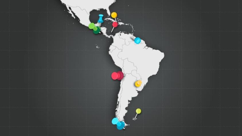 Los mapas que muestran las disputas territoriales en países de América Latina