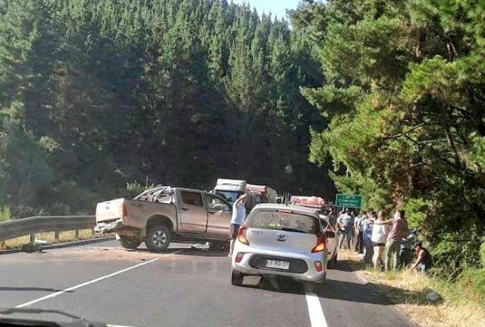 Aumentan a cuatro los muertos en grave accidente en Ruta de la Madera en Coronel