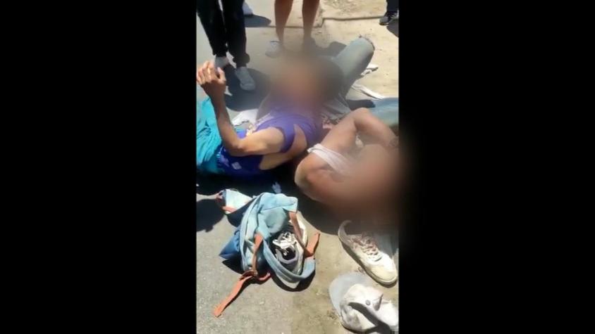 [VIDEO] Detención ciudadana: Golpean a extranjeros que robaron cadena de plata en Antofagasta