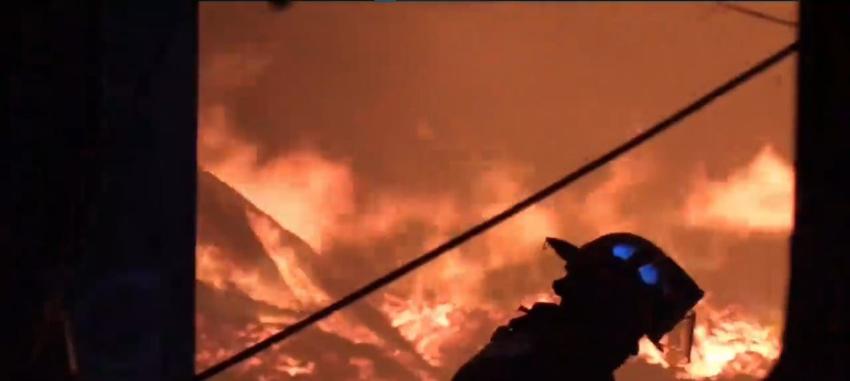 [VIDEO] Incendio en San Fernando dejó más de 100 damnificados