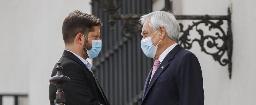 Cadem: Aprobación de Piñera cae a un 21% mientras que Boric mantiene un 47% de adhesión