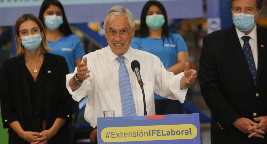 Presidente Piñera anuncia extensión del IFE Laboral y Subsidio Protege: será por tres meses más
