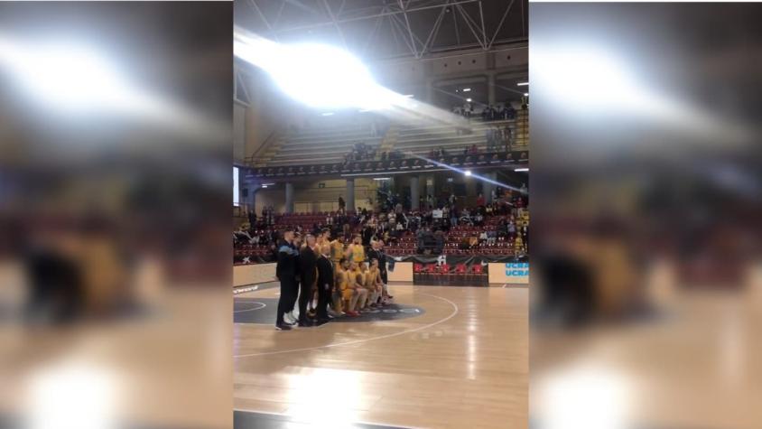 El emotivo homenaje que recibió la selección ucraniana de básquetbol antes de su partido en España