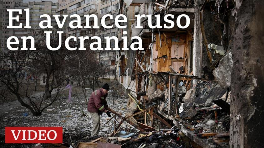 Rusia y Ucrania: las imágenes del avance ruso