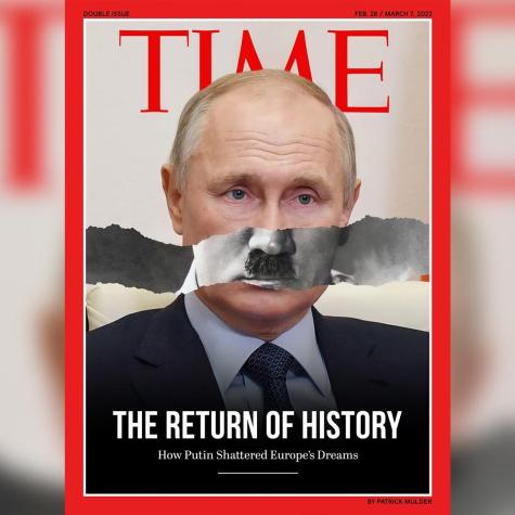 La historia de la portada falsa de Time que muestra a Putin como Hitler