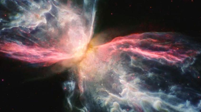 La NASA reveló una foto de la sorprendente “mariposa espacial”