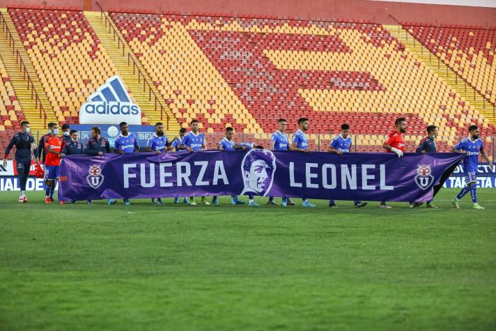 "Fuerza Leonel": El gesto de los jugadores de Universidad de Chile en apoyo al ídolo azul