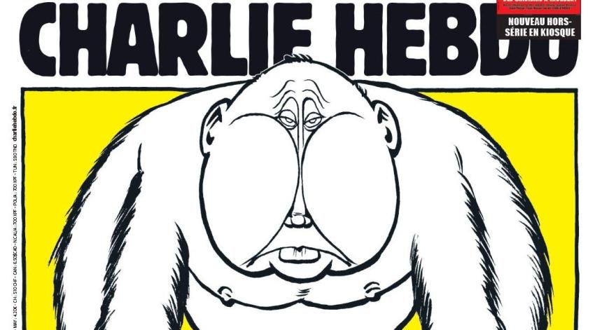 Charlie Hebdo vuelve provocar y dibuja a Putin como un mono en su nueva portada