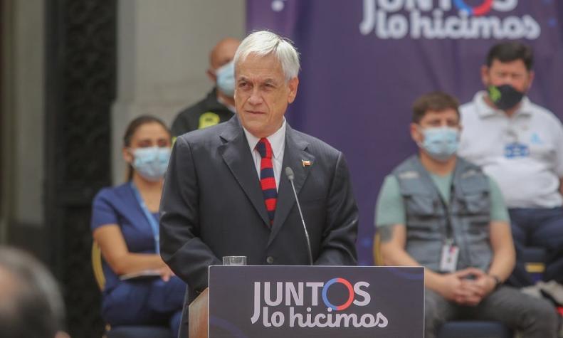 Piñera y conmemoración de la llegada del COVID-19: "Siento que Chile ha enfrentado bien la crisis" Piñera y conmemoración de la llegada del COVID-19: "Siento que Chile ha enfrentado bien la crisis"