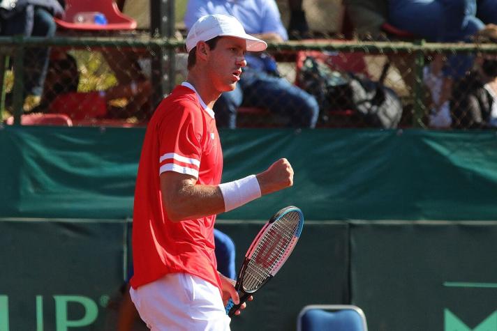 Nicolás Jarry derrota a Blaz Rola y deja a Chile 2-0 arriba sobre Eslovenia en Copa Davis