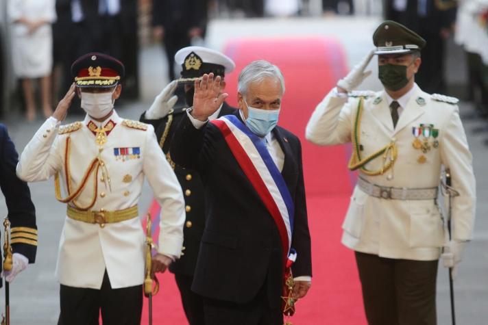 "Sentimientos encontrados": La llegada de Piñera a La Moneda en su último día como Presidente