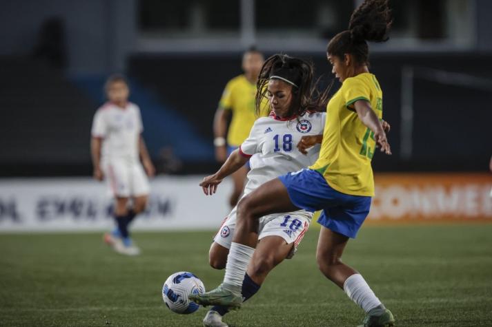 Chile sufrió una dura goleada por 8 a 0 ante Brasil en el Sudamericano Sub 17