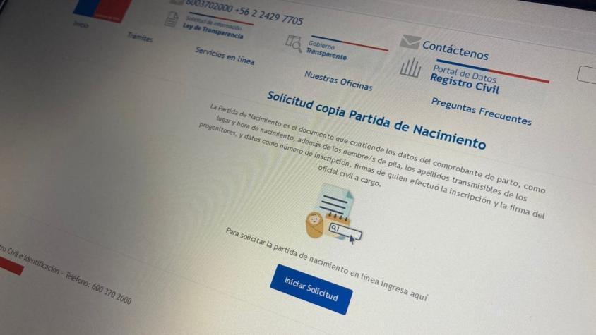 Registro Civil incluye la Carta Astral como motivo para solicitar Partida de Nacimiento por Internet