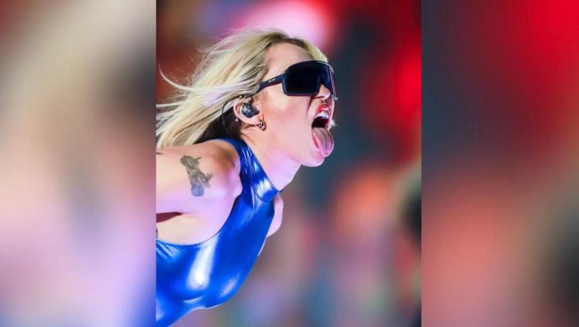 Cumplió su sueño: Miley Cyrus besó a fan en la previa de Lollapalloza y video se hizo viral