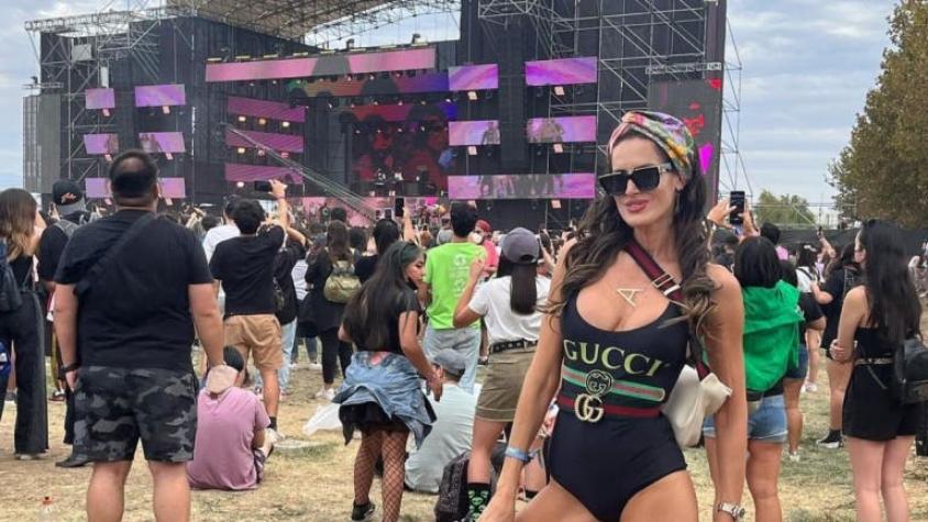 "Me veo demoledora”: Adriana Barrientos responde a las criticas por su look en Lollapalooza