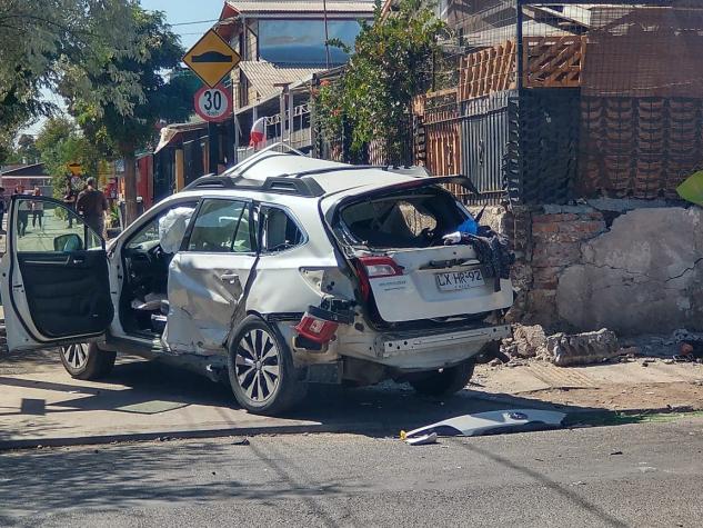 Vehículo robado a Natalia Compagnon protagonizó accidente con vehículo policial involucrado