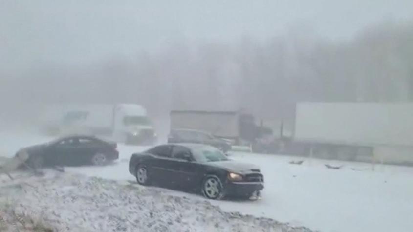 Tormenta de nieve: Al menos 50 vehículos involucrados en accidente en Pennsylvania