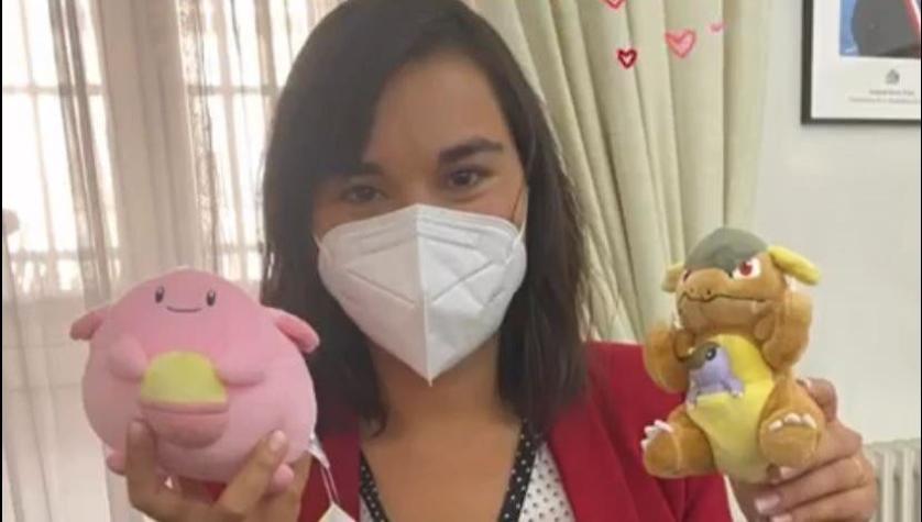 Chansey y Kangaskhan: Ministra Siches posa con los Pokémon que le pidió al canciller japonés